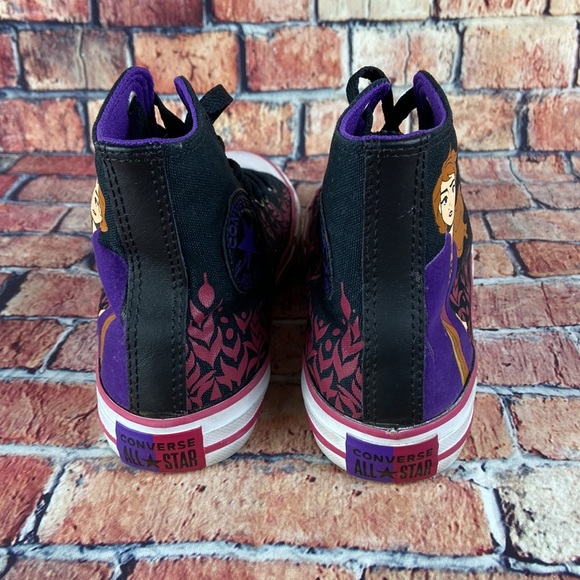 CONVERSE ALL-STAR CHUCK TAYLOR X FROZEN COLLAB HITOPS, YOUTHS SIZE 3 GUC - Picture 9 of 11